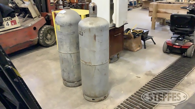 (2) Steel 100 lb. LP Tanks